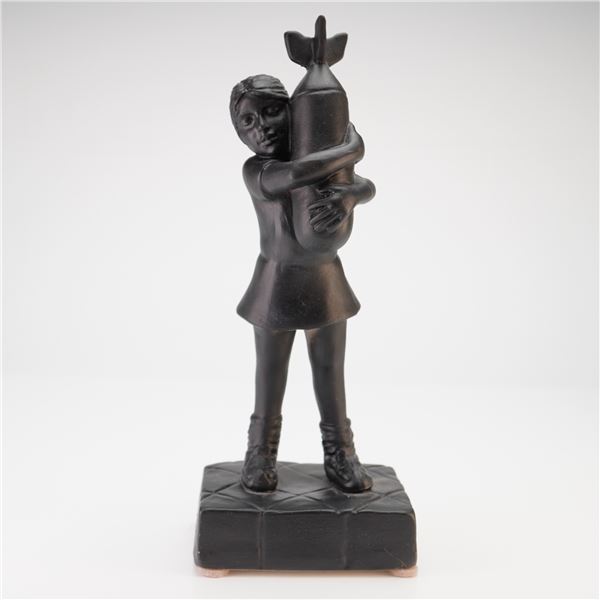 Kevin Francis Limited Edition Banksy Bomb Hugger Ceramic Figurine