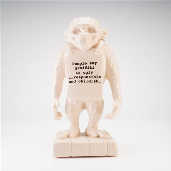 Kevin Francis Street Art Limited Edition Ceramic Banksy Monkey Figure