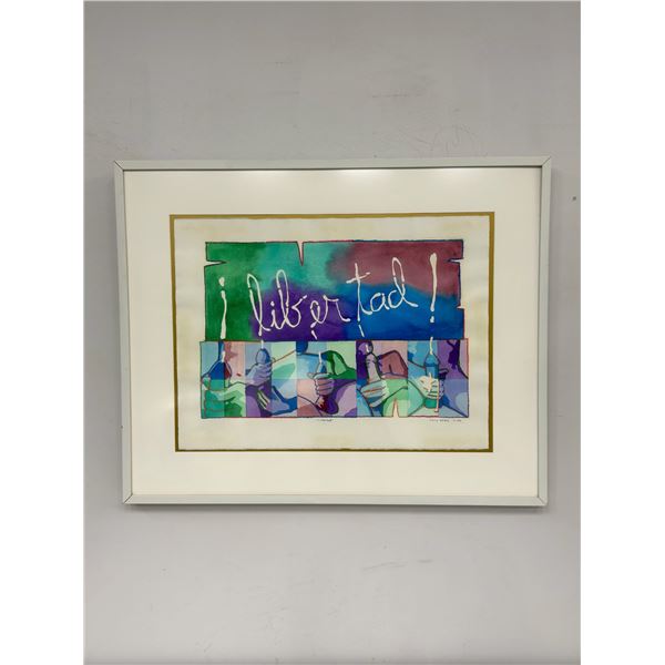 Larry Kolasa, Libertad, Mixed Media on Paper, 2004