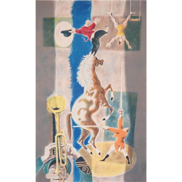 Georges Schreiber (Belgian/American, 1904-1977), Horse and Trumpet (Signed)