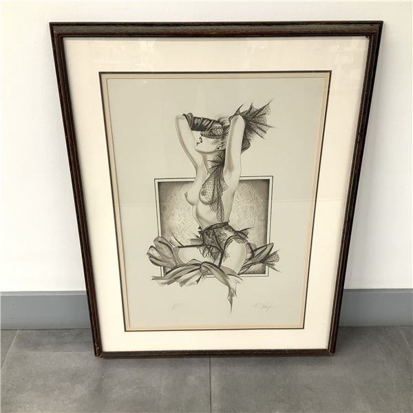 Olivia De Berardinis (American b. 1948) Lithograph on Paper, Erotic Nude, Signed & Numbered