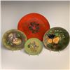 Image 1 : 4pc Enamel on Copper Decorative Plates