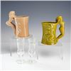 Image 1 : 4pc Ceramic and Glass Risque Glasses and Mugs