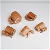 Image 3 : Five Risque Ceramic Shot Glasses and Mug, Attributed to Japan