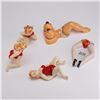 Image 1 : 5pc Mid-Century Japanese & American Risque Souvenir Ceramic Novelties