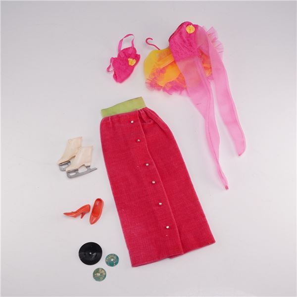 Collection of Vintage Mattel Barbie Clothing and Accessories