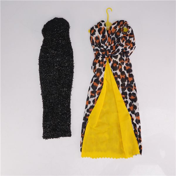 Two Vintage Barbie Fashion Outfits Leisure Leopard and Solo in the Spotlight