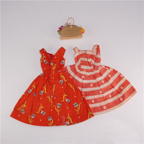 Three Vintage Mattel Barbie Fashion Items Including Garden Tea Party and Busy Morning