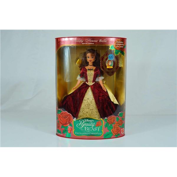 Mattel Disney Holiday Princess Belle Special Edition Doll, 11.5 Inches