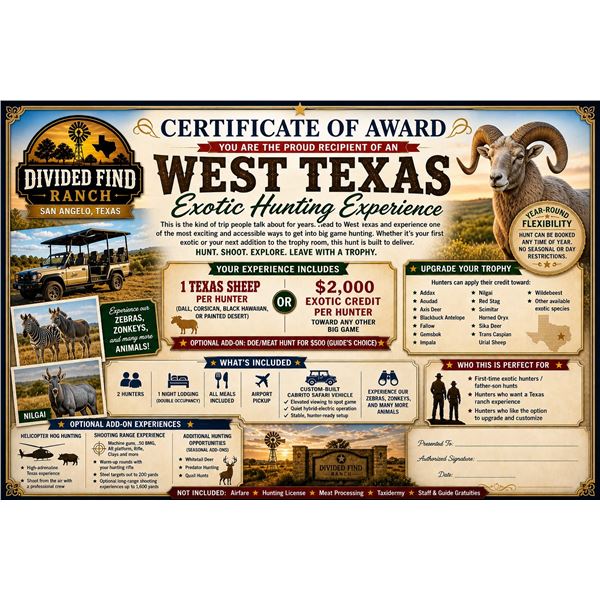 Divided Find Ranch - Exotic Hunt