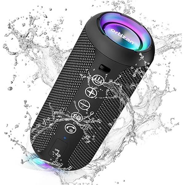 Ortizan X10 Wireless Bluetooth Speaker; 24W, IPX7 Waterproof, 30HR Playtime, Loud Sound - New