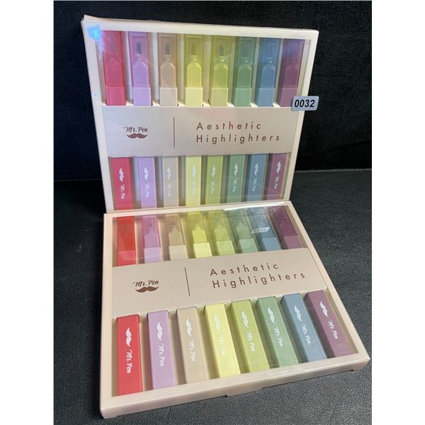 2 Packs (16PCS Total) Mr.Pen Aesthetic Highlighters (8PCS Each) - New!