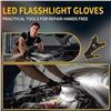Image 4 : LED Flashlight Gloves - Batteries Included - Great for Precision Work, Outdoors, Crafting - New