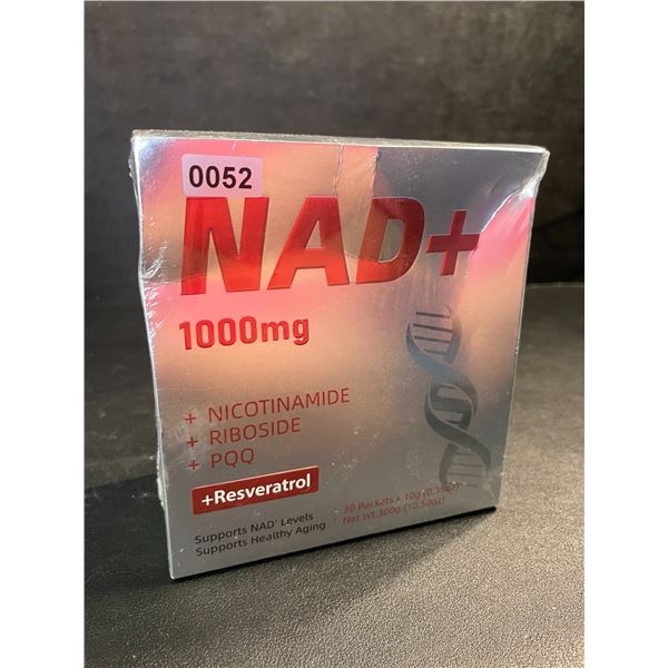 NAD+ 1000mg (30 Packet Box) Boosts Cellular Energy/Daily Anti-Aging Support - New Sealed
