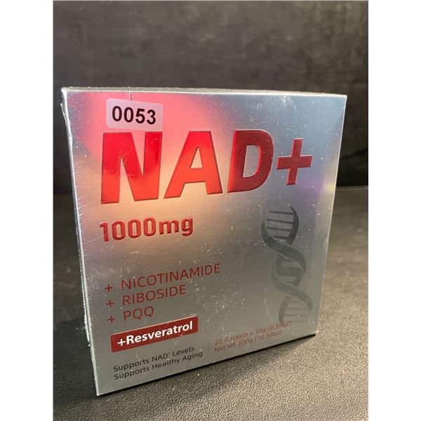 NAD+ 1000mg (30 Packet Box) Boosts Cellular Energy/Daily Anti-Aging Support - New Sealed