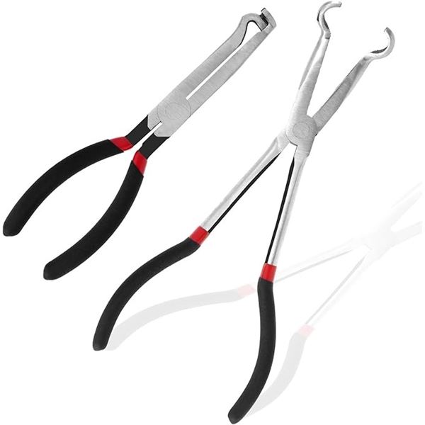 2PCS Electrical Disconnect Pliers/Long Spark Plug Wire Removal Pliers Tool Set - New