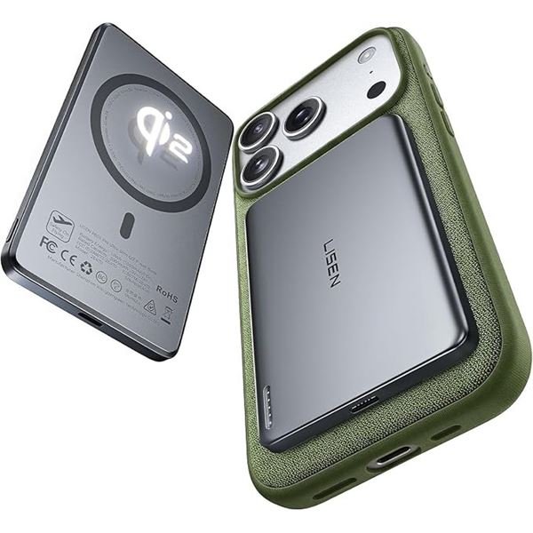 Lisen P601 Lite Ultra-Slim Magsafe Power Bank (5,000mAh) 15W Magnetic Portable Power Bank - New