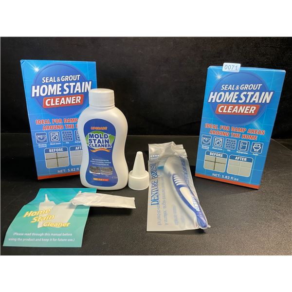 Lot of 2 Seal&Grout Home Stain Cleaner/Mold Stain Cleaner Kits (5.82 fl oz) - New