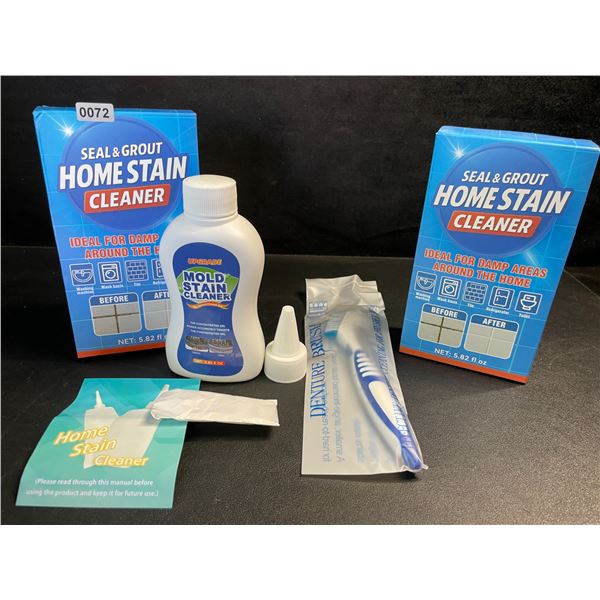 Lot of 2 Seal&Grout Home Stain Cleaner/Mold Stain Cleaner Kits (5.82 fl oz) - New