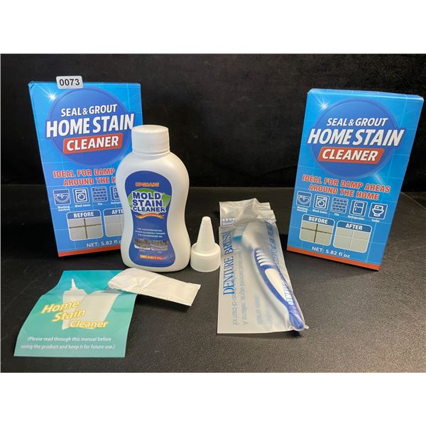Lot of 2 Seal&Grout Home Stain Cleaner/Mold Stain Cleaner Kits (5.82 fl oz) - New