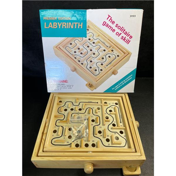 Wooden Labyrinth Premier Edition Maze Game/Puzzle Game - New