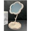 Image 2 : 12" Flower Design Makeup Mirror/Beauty Desktop Mirror - New