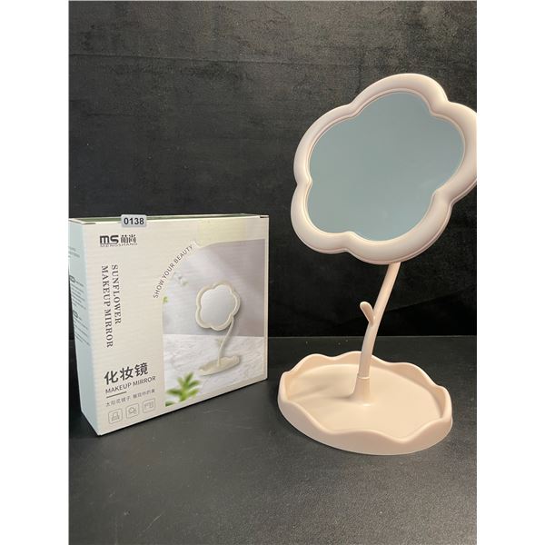 12  Flower Design Makeup Mirror/Beauty Desktop Mirror - New