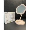 Image 1 : 12" Flower Design Makeup Mirror/Beauty Desktop Mirror - New