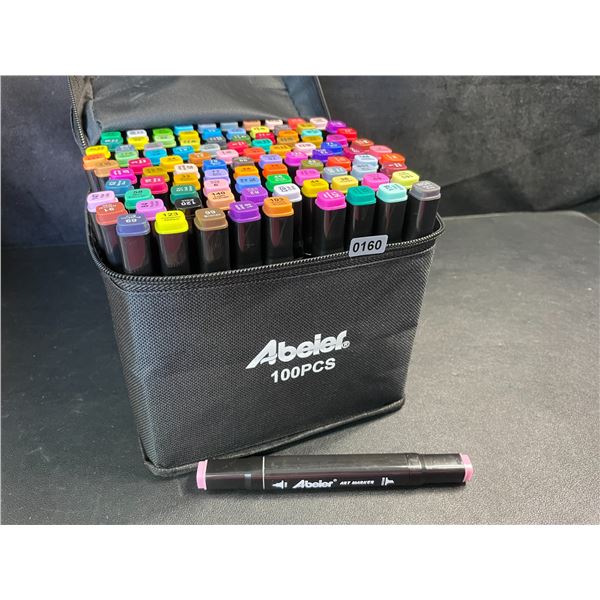 100PCS Dual-Tip Artist Markers Set - Multi-Color Alcohol Markers for Drawing/Sketching - NEW