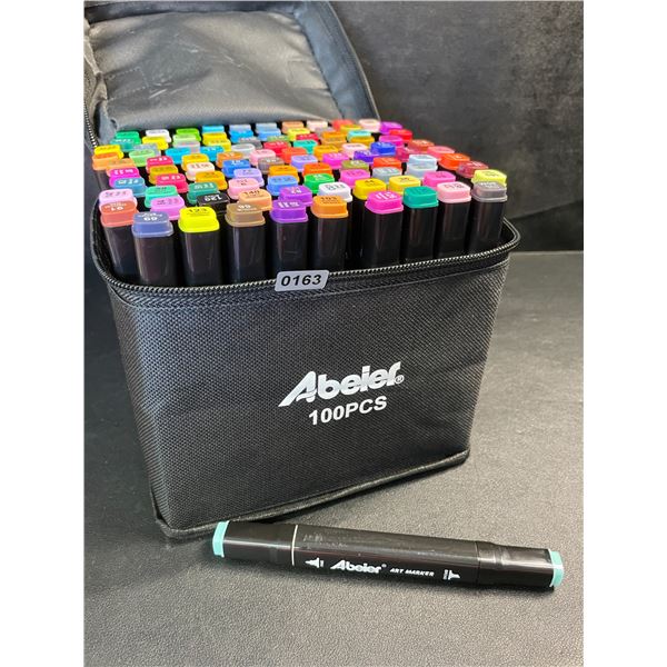 100PCS Dual-Tip Artist Markers Set - Multi-Color Alcohol Markers for Drawing/Sketching - NEW