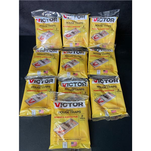 20PCS Victor M150 Original Mouse Traps (Lot of 10 Packs - 2 Traps Per Pack) - New