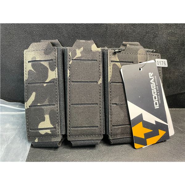Idogear Tactical Triple 5.56mm Rifle Mag Pouch & Double 9mm Pistol Magazine Pouch Set - New