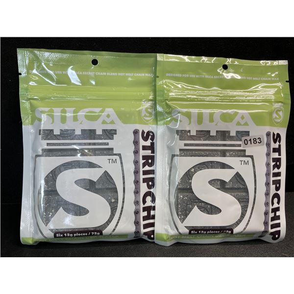 2 Packs Silca StripChip Hot Melt Wax Bike Chain Degreaser - Six 12g Pieces/72g Per Pack - New