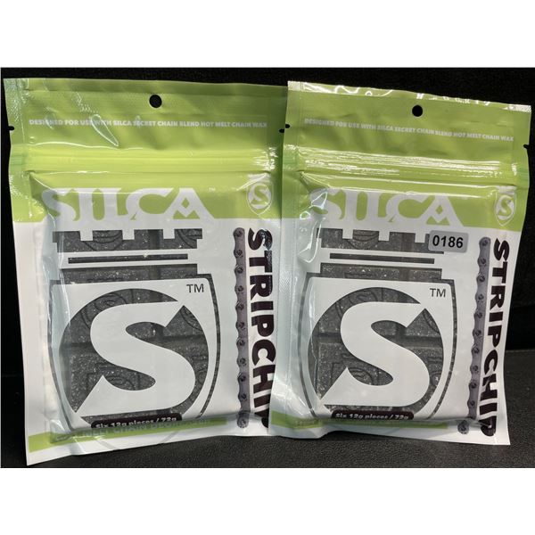 2 Packs Silca StripChip Hot Melt Wax Bike Chain Degreaser - Six 12g Pieces/72g Per Pack - New