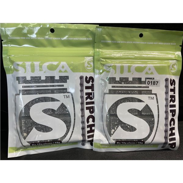 2 Packs Silca StripChip Hot Melt Wax Bike Chain Degreaser - Six 12g Pieces/72g Per Pack - New