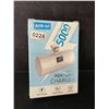 Image 1 : Portable Mini Fast Charger for iPhone (5,000mAh) with LCD Display; Lightning Connection - New