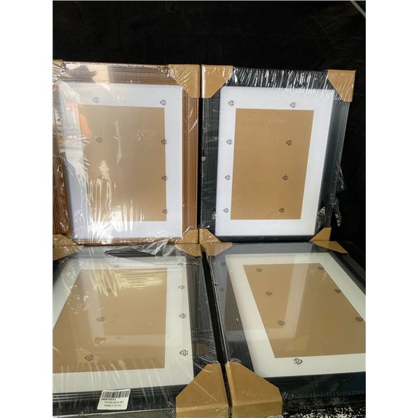 Lot of 4 Large Picture Frames (30 x 40cm) - 3x Black, 1x Brown - New