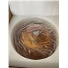 Image 3 : Kuzzull Plug-In Hanging Glass Pendant Light/Ceiling Light - Amber/Gold Colour - New!