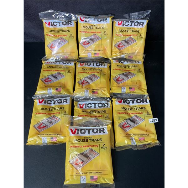 20PCS Victor M150 Original Mouse Traps (Lot of 10 Packs - 2 Traps Per Pack) - New