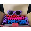 Image 7 : 32-Pack Box of Heart Shaped Sunglasses (Multi-Color) - Brand New