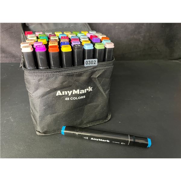48PCS Dual-Tip Artist Markers Set - Multi-Color Alcohol Markers for Drawing/Sketching - NEW