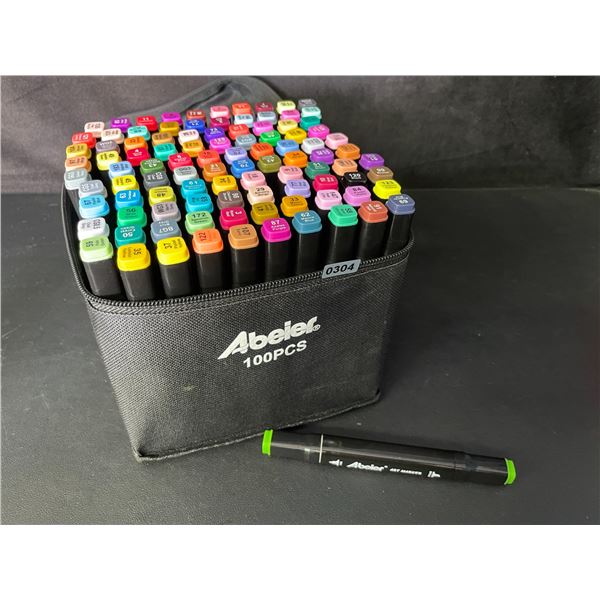 100PCS Dual-Tip Artist Markers Set - Multi-Color Alcohol Markers for Drawing/Sketching - NEW