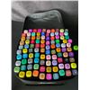Image 2 : 100PCS Dual-Tip Artist Markers Set - Multi-Color Alcohol Markers for Drawing/Sketching - NEW
