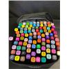 Image 6 : 100PCS Dual-Tip Artist Markers Set - Multi-Color Alcohol Markers for Drawing/Sketching - NEW