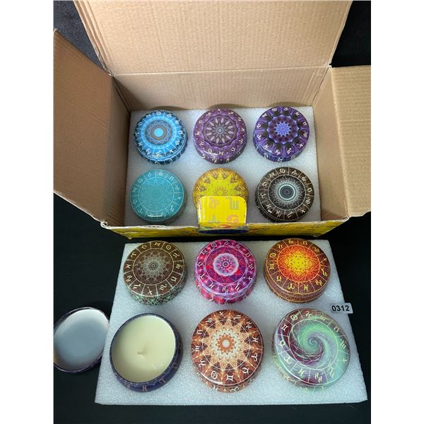 12-Pack Scented Candles Gift Box Set - Brand New
