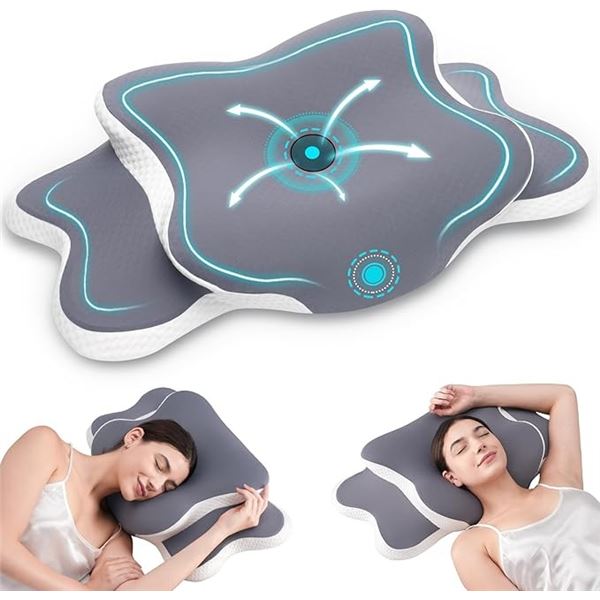 Memory Foam Neck Pillow/Contour Ergonomic Orthopedic Pillow for Neck Pain Relief - New Sealed