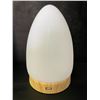 Image 11 : Red Light Therapy Lamp for Sleep/Stylish Modern Egg Lamp With Wood Base Design & Remote - New!