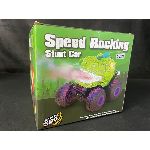 Speed Rocking Stunt Car 2.4G R/C Dinosaur Stunt Vehicle with Water Spray Function (Green) - New