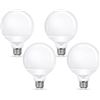 Image 1 : 4-Pack LED G25 Globe Light Bulbs/Vanity Mirror Bulbs - E26 Base - New!