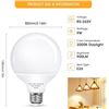 Image 3 : 4-Pack LED G25 Globe Light Bulbs/Vanity Mirror Bulbs - E26 Base - New!